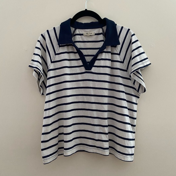 Madewell Boxy Polo Tee - Picture 2 of 4